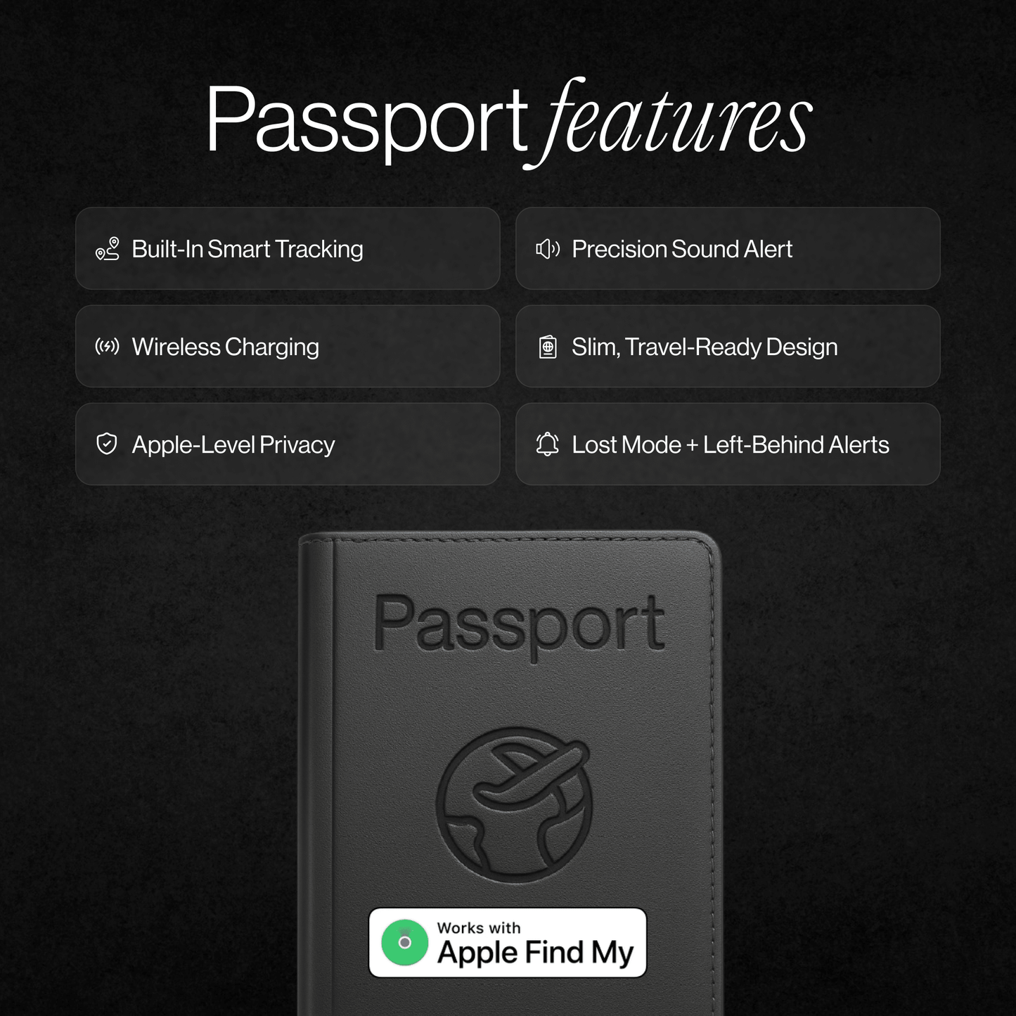 Trackable Passport Cover