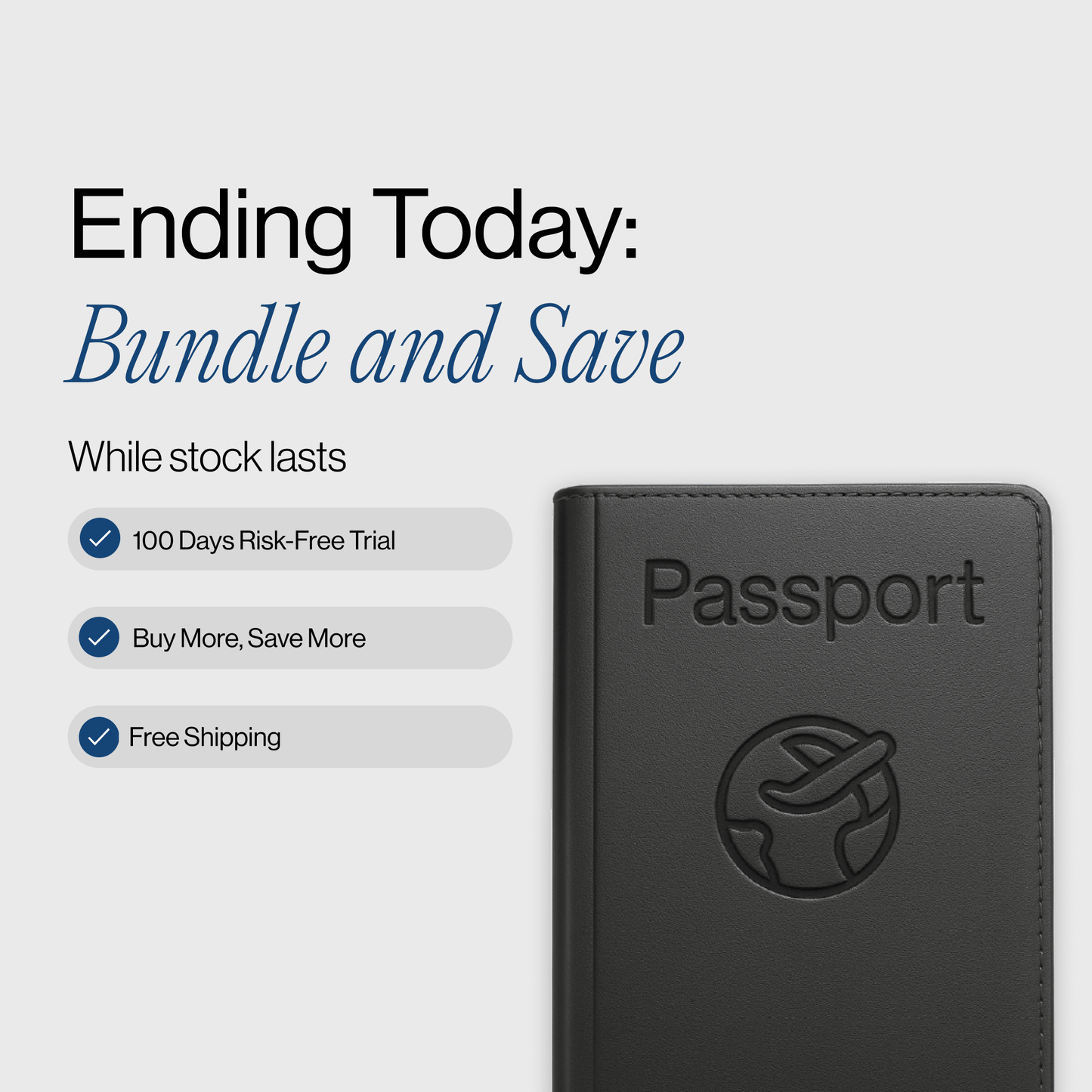 Trackable Passport Cover